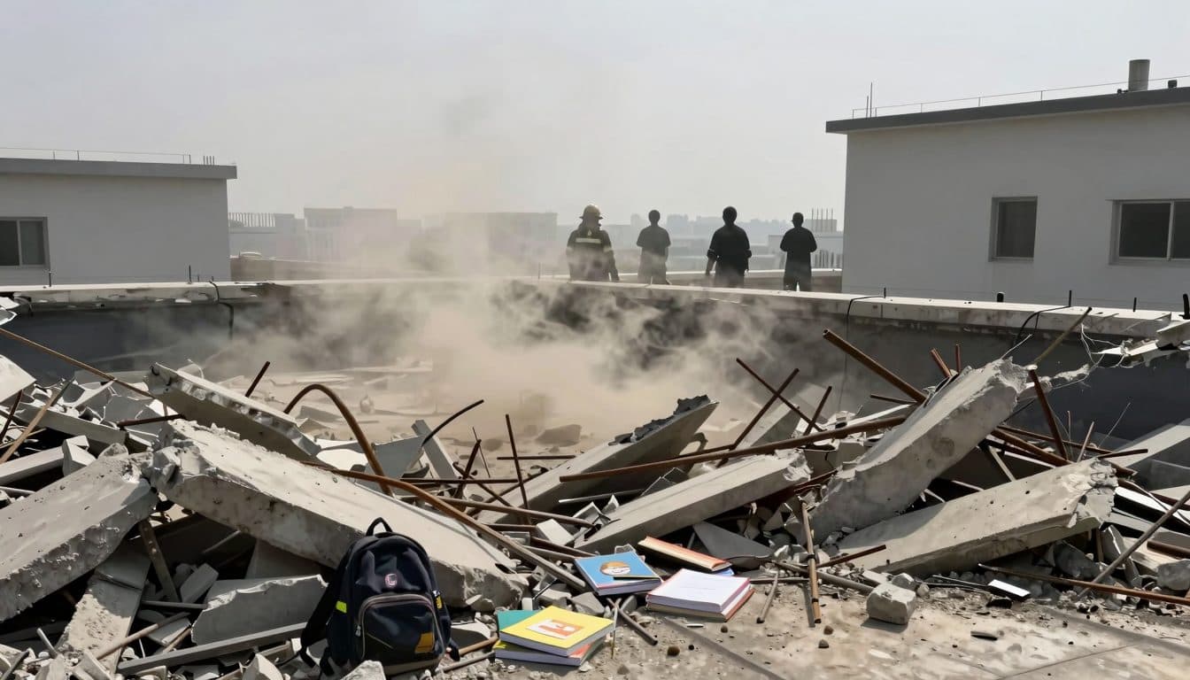 Roof collapse in Pakistan kills at least 14 children