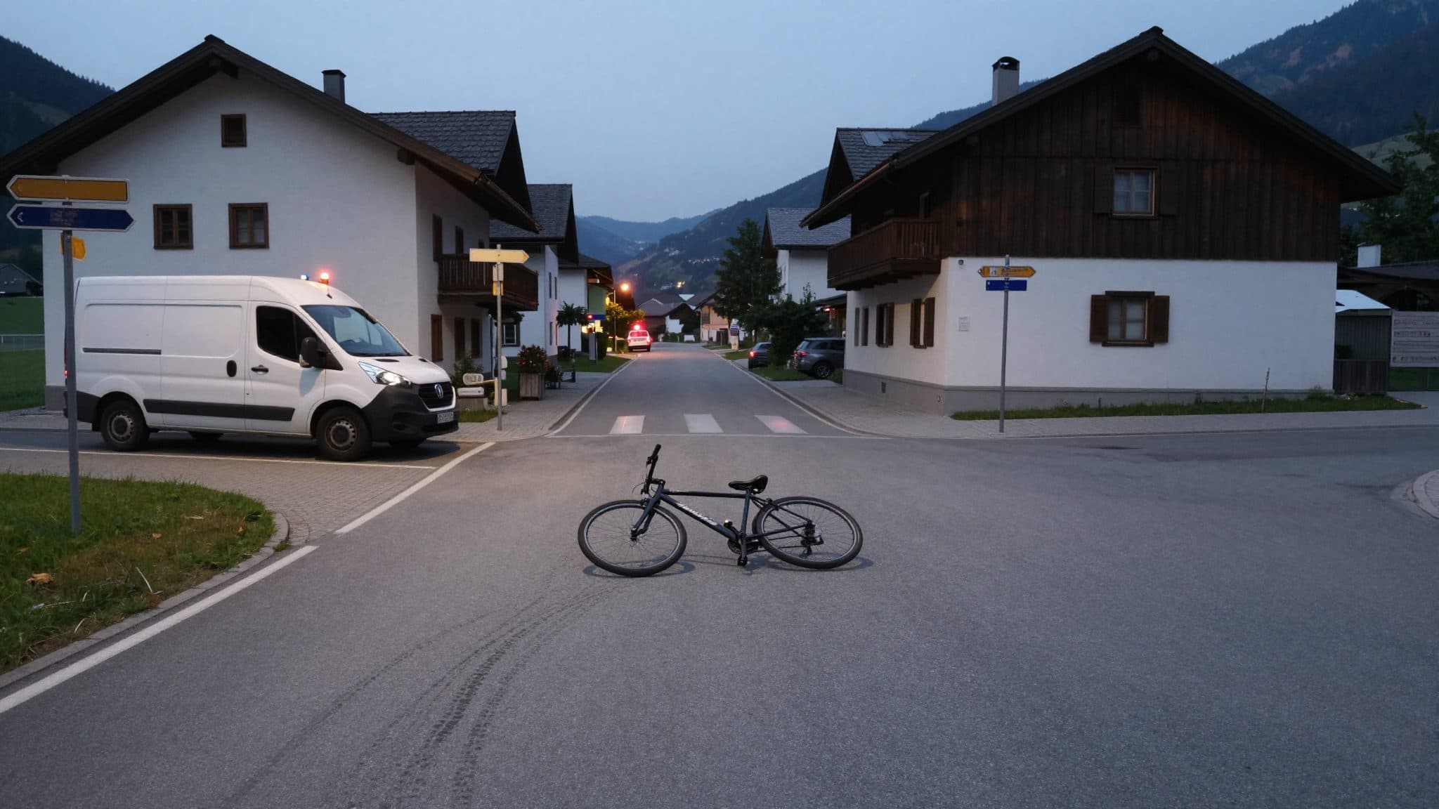 Small truck hits cyclist in Kolsass: Driver must surrender driver's license