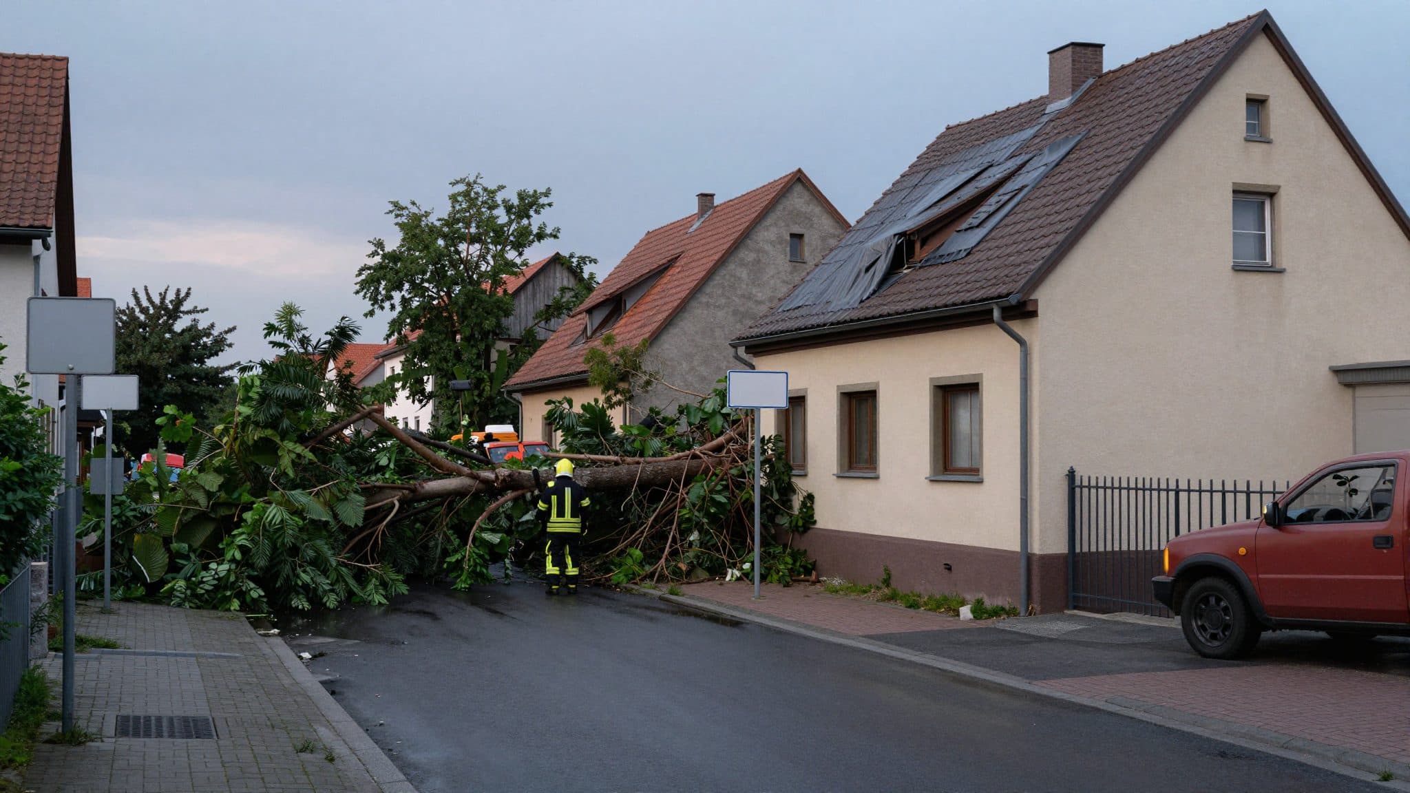 Severe storm sweeps across Lake Constance region: roofs torn off, basements flooded