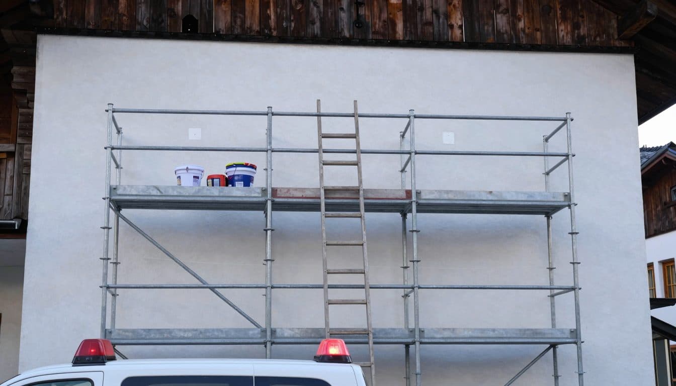 64-year-old falls from scaffolding during painting work in Sölden and is seriously injured