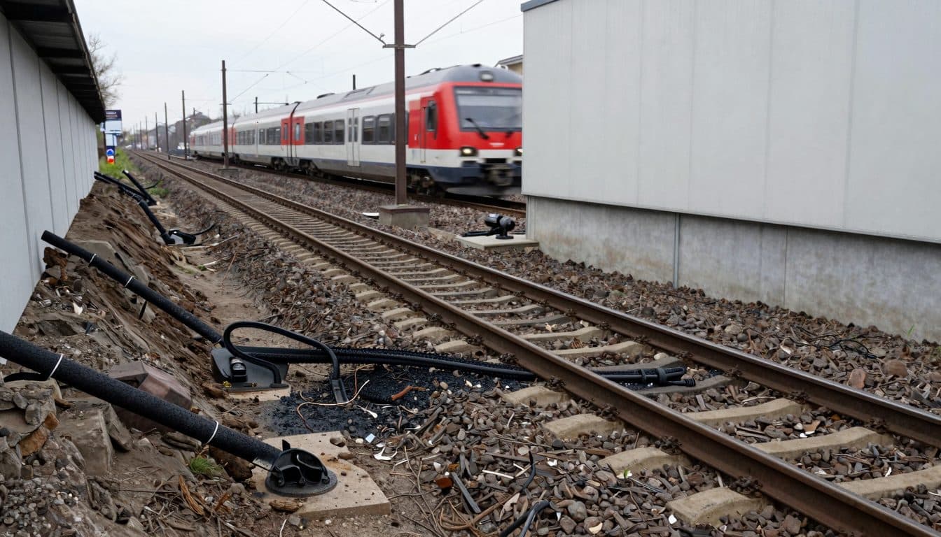 Suspected sabotage fire shuts key Düsseldorf–Cologne rail line in NRW