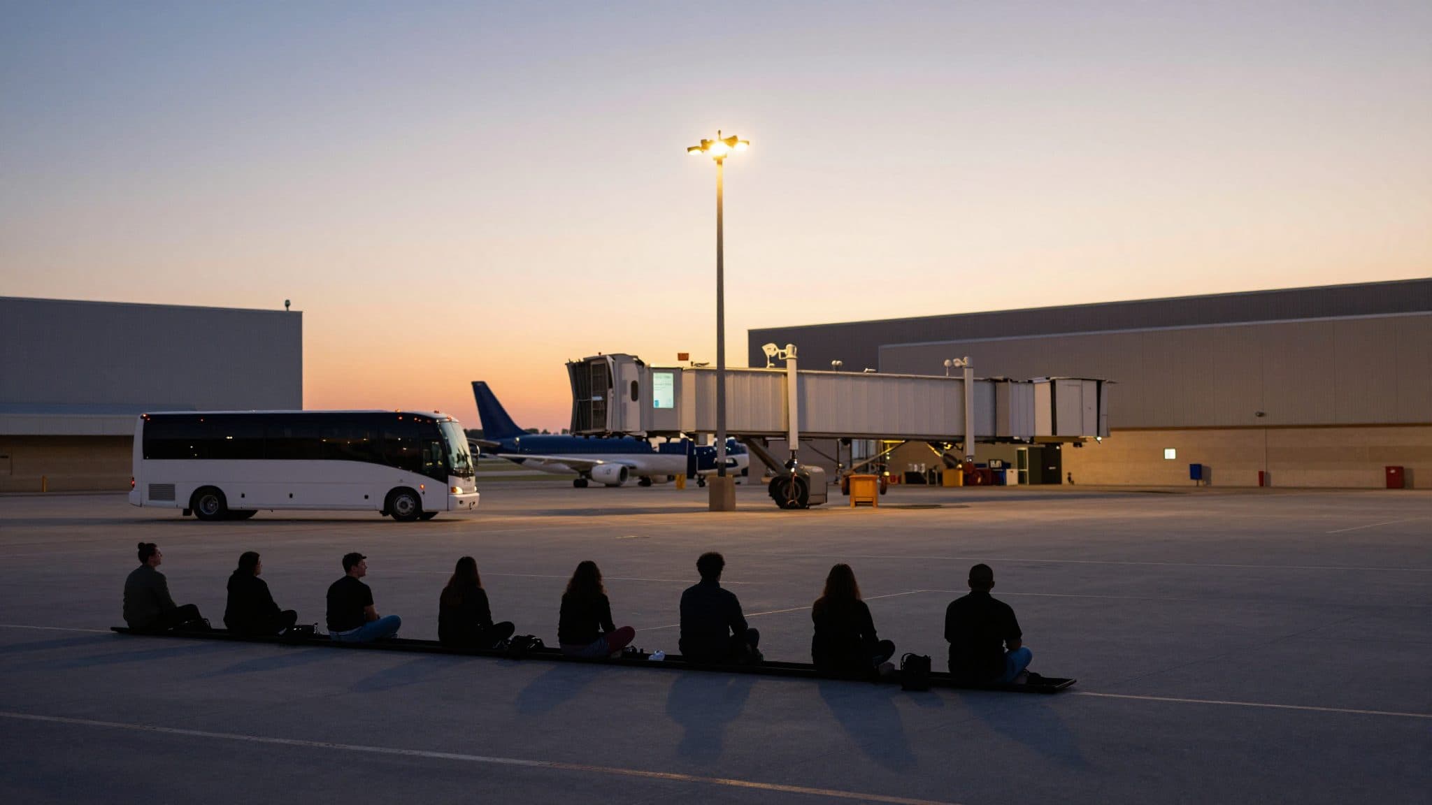 US Police Greet Norway's National Team with Rowing Gesture on the Tarmac