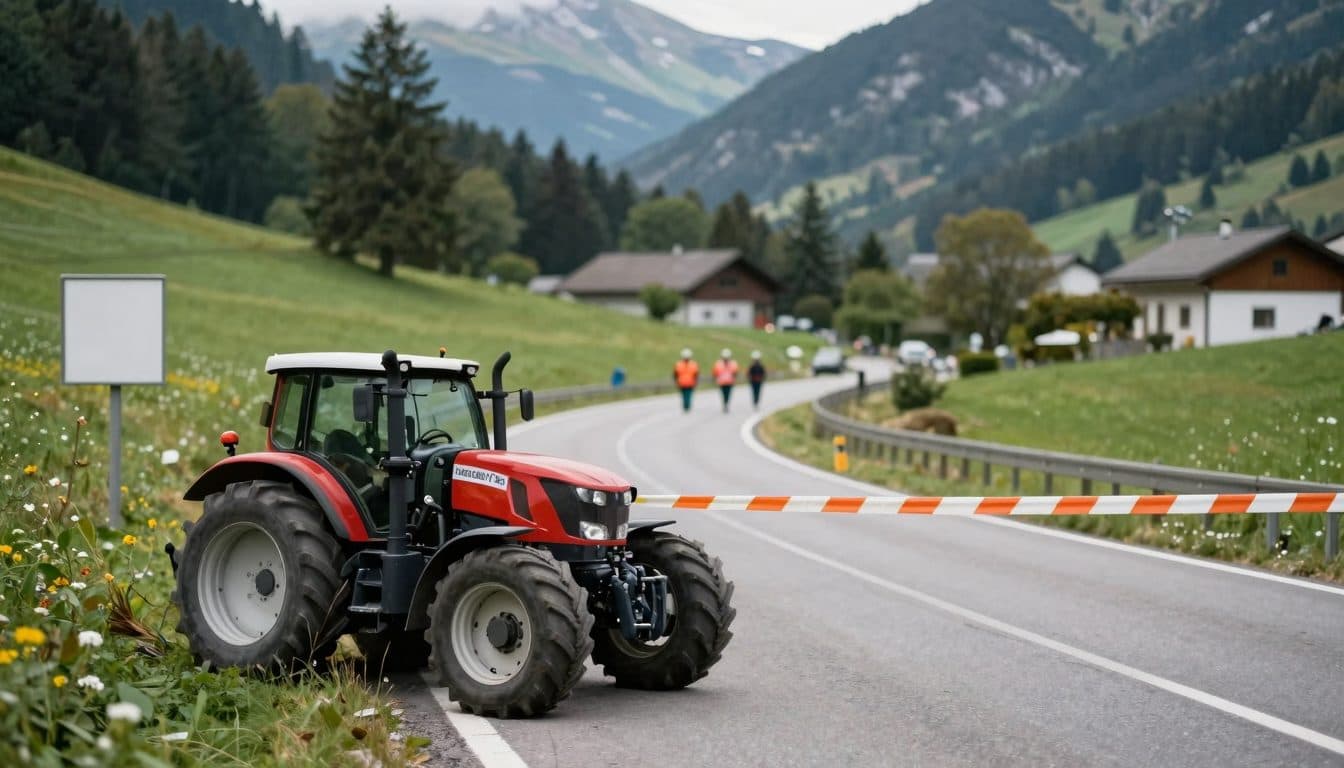 Two sisters injured in tractor accident on Metnitztal Straße