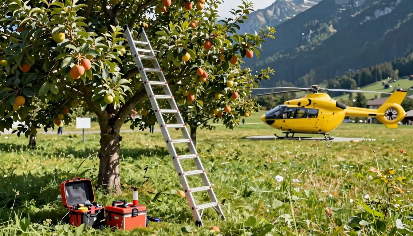 67-year-old falls from ladder in Virgen and is flown to hospital with injuries of undetermined severity