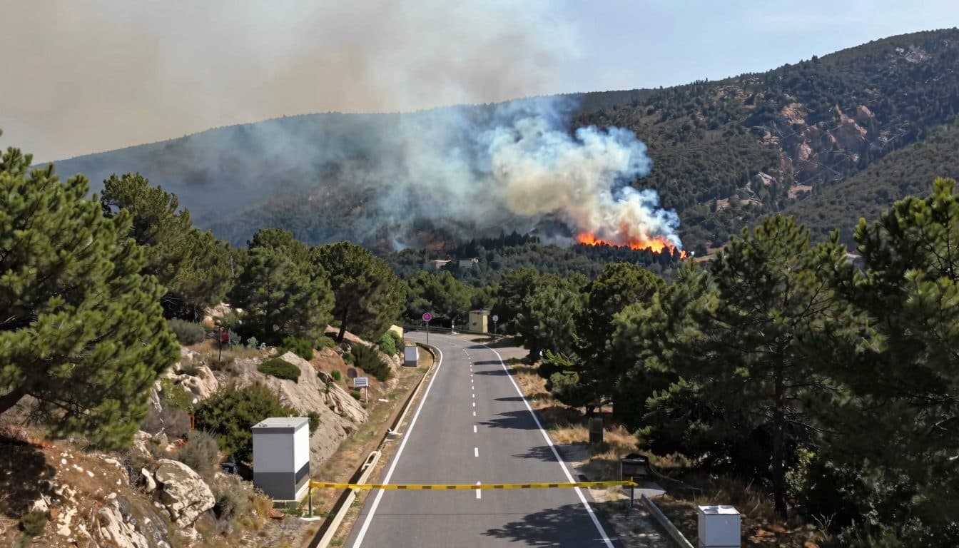 Southern France forest fire forces Tour de France stage to run without spectators