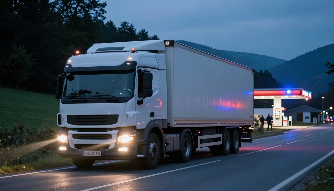 Drunk truck driver pulled off the road in Upper Austria – measured at 2.54 per mille