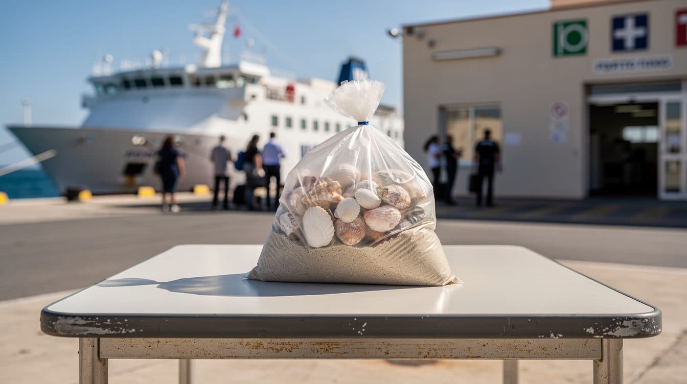 French Tourist Caught with 40 Kilograms of Sardinian Sand, Pebbles, and Shells