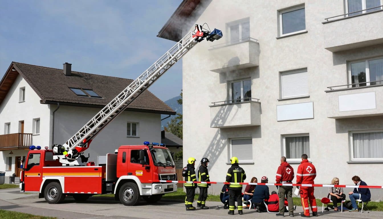 Major fire in multi-party house in Kematen an der Ybbs caused by cigarette in flower pot