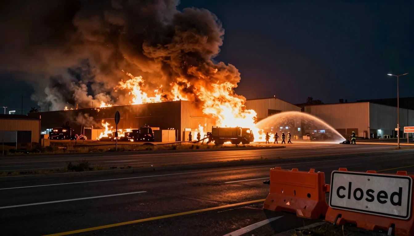 Major fire at Viennese waste disposal company: A23 remains closed after fire in Donaustadt