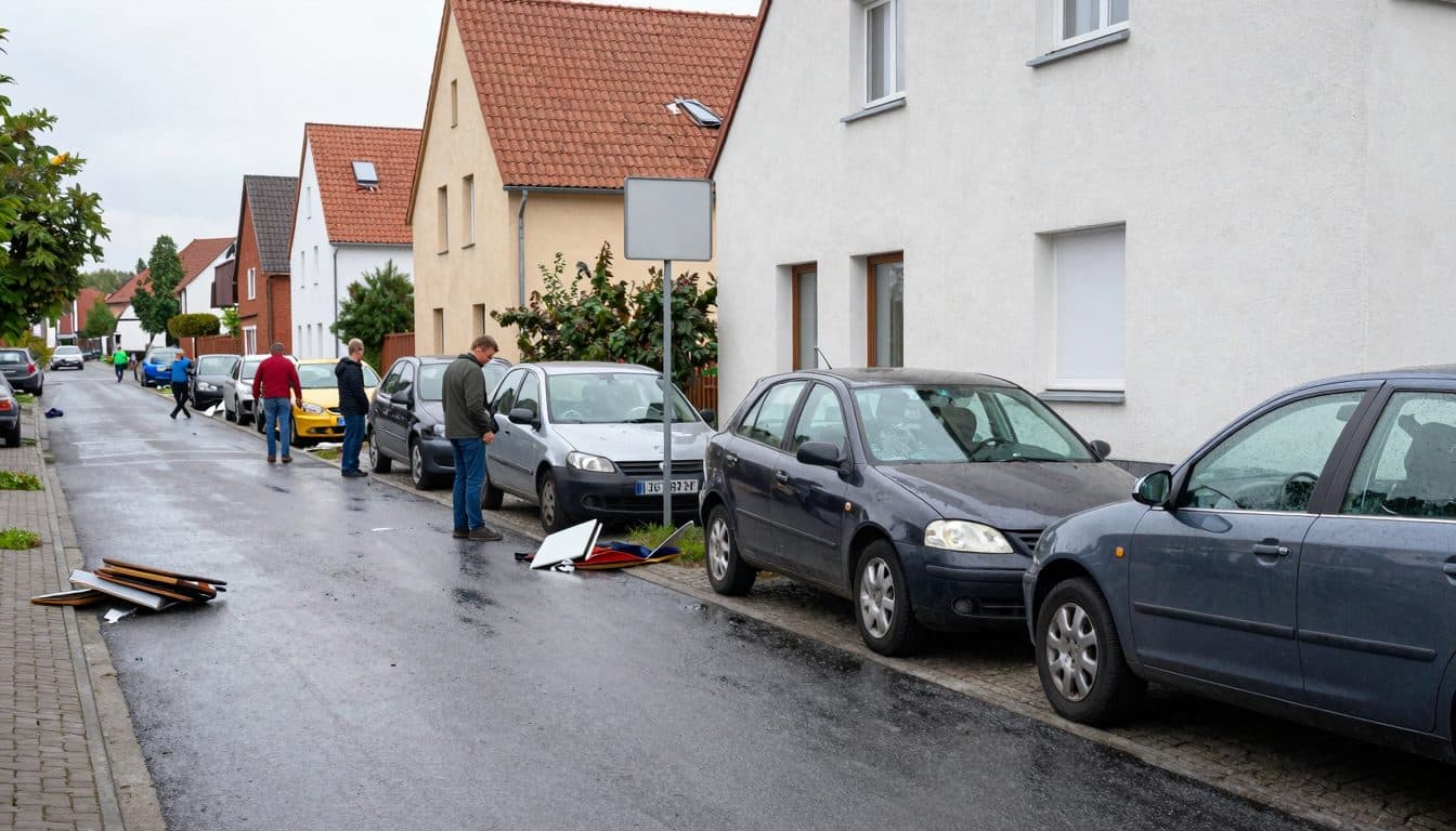 # Severe Storm in Lower Saxony: Tennis Ball-Sized Hail Damages Roofs and Cars