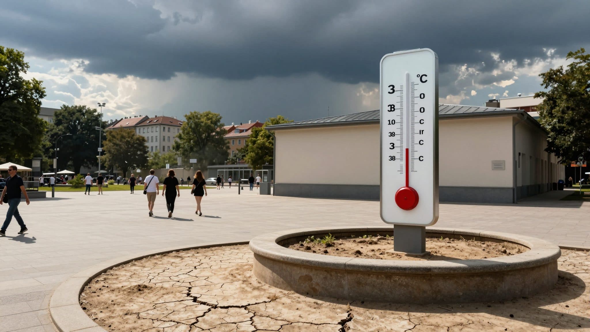 A heat wave with temperatures up to 38 degrees and storms sweeps across Germany