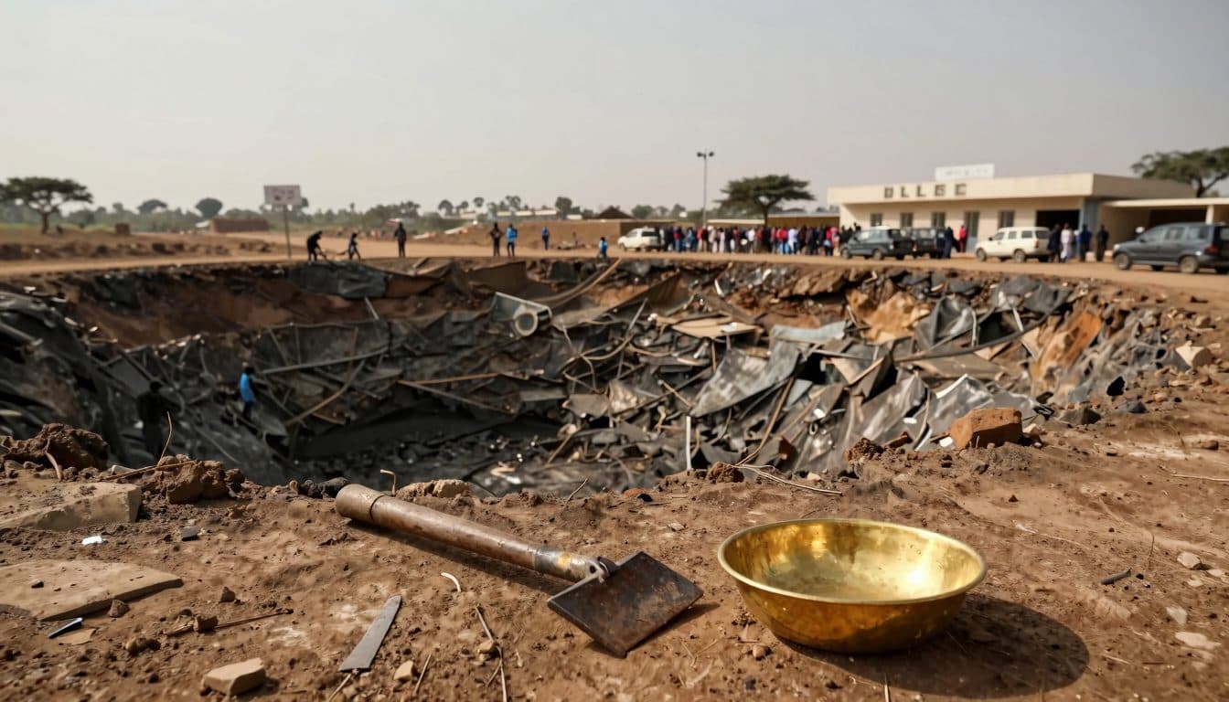 Gold mine collapse: 30 dead in Central African Republic