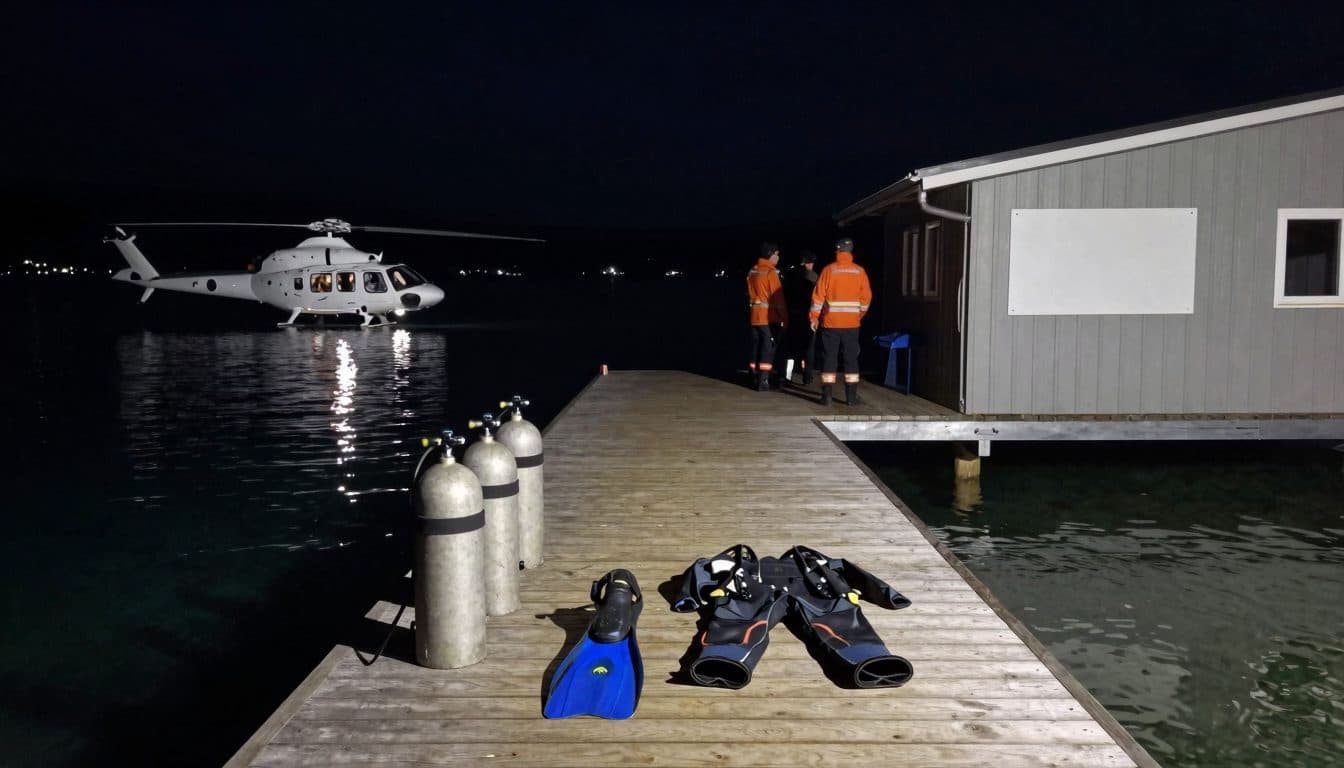 Diver suffers panic attack during night dive in Lake Attersee and is rescued