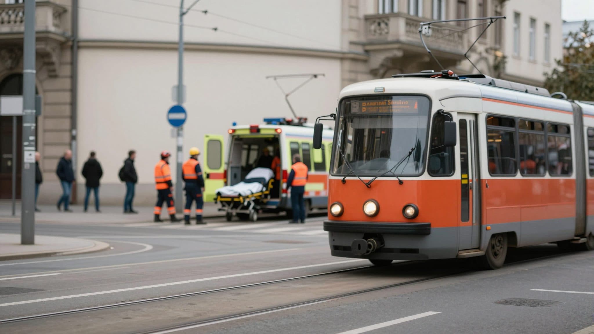 E-Bike rider critically injured in Vienna-Hernals: Collision with streetcar