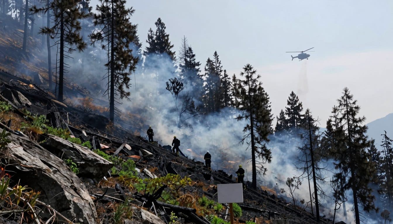 Forest fire on the Arikogel in Ebensee: around 80 emergency personnel battle blaze in difficult-to-access terrain