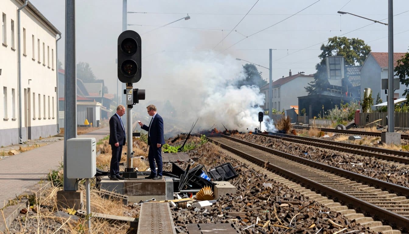 Sabotage on the Düsseldorf-Cologne line: far-left group claims arson attack