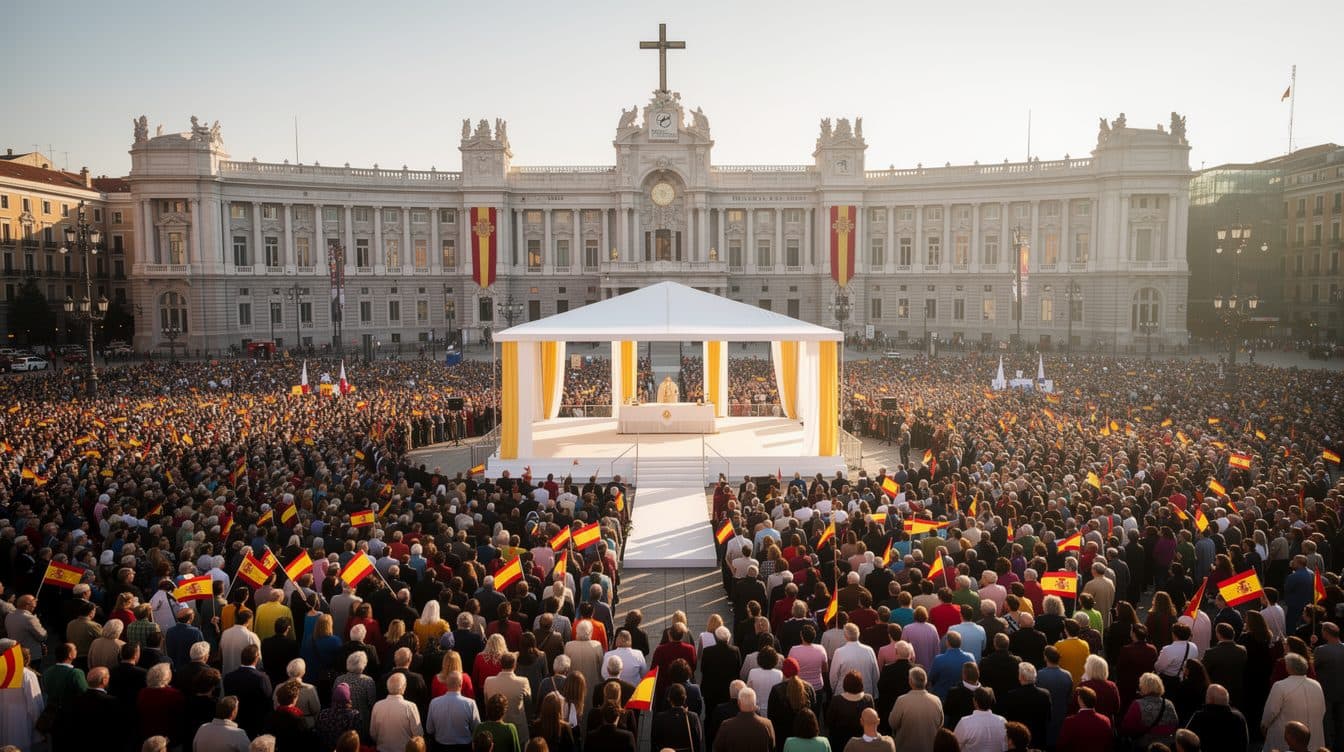 Pope Leo XIV visits Spain, drawing more than a million faithful in Madrid and warning against polarization