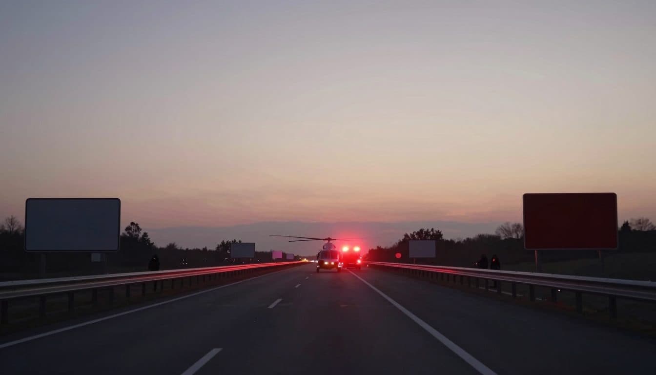 Serious Accident on the A1 near Haag: Four People Injured