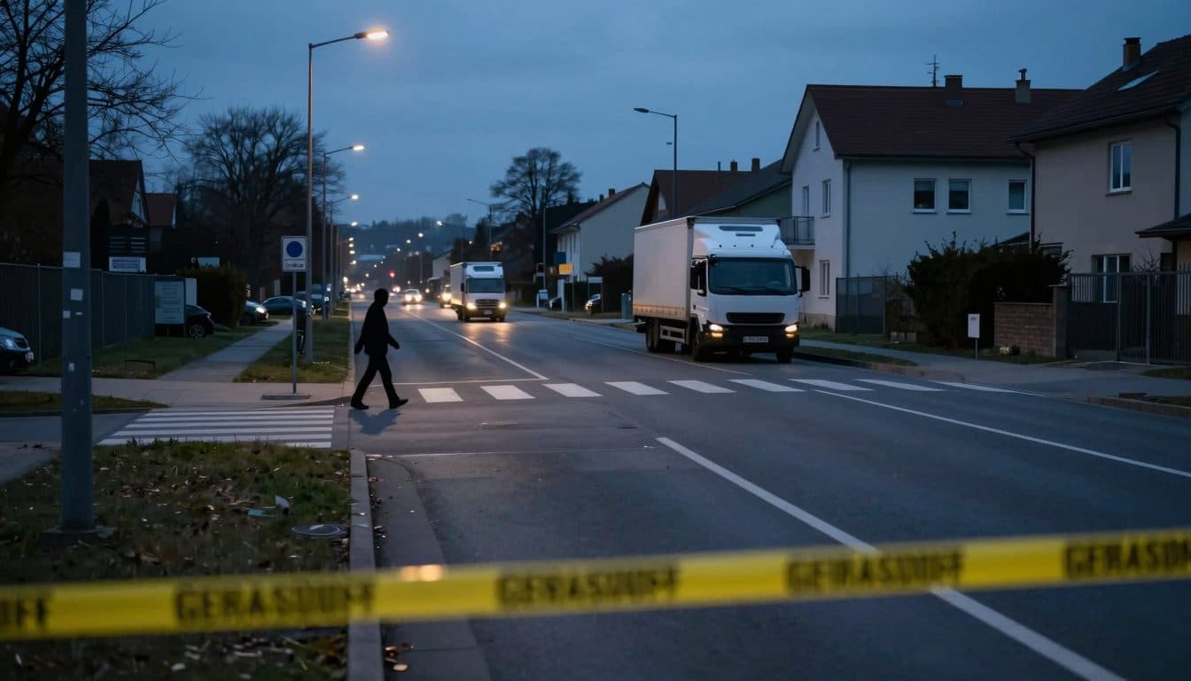 Pedestrian struck and killed by truck in Gerasdorf