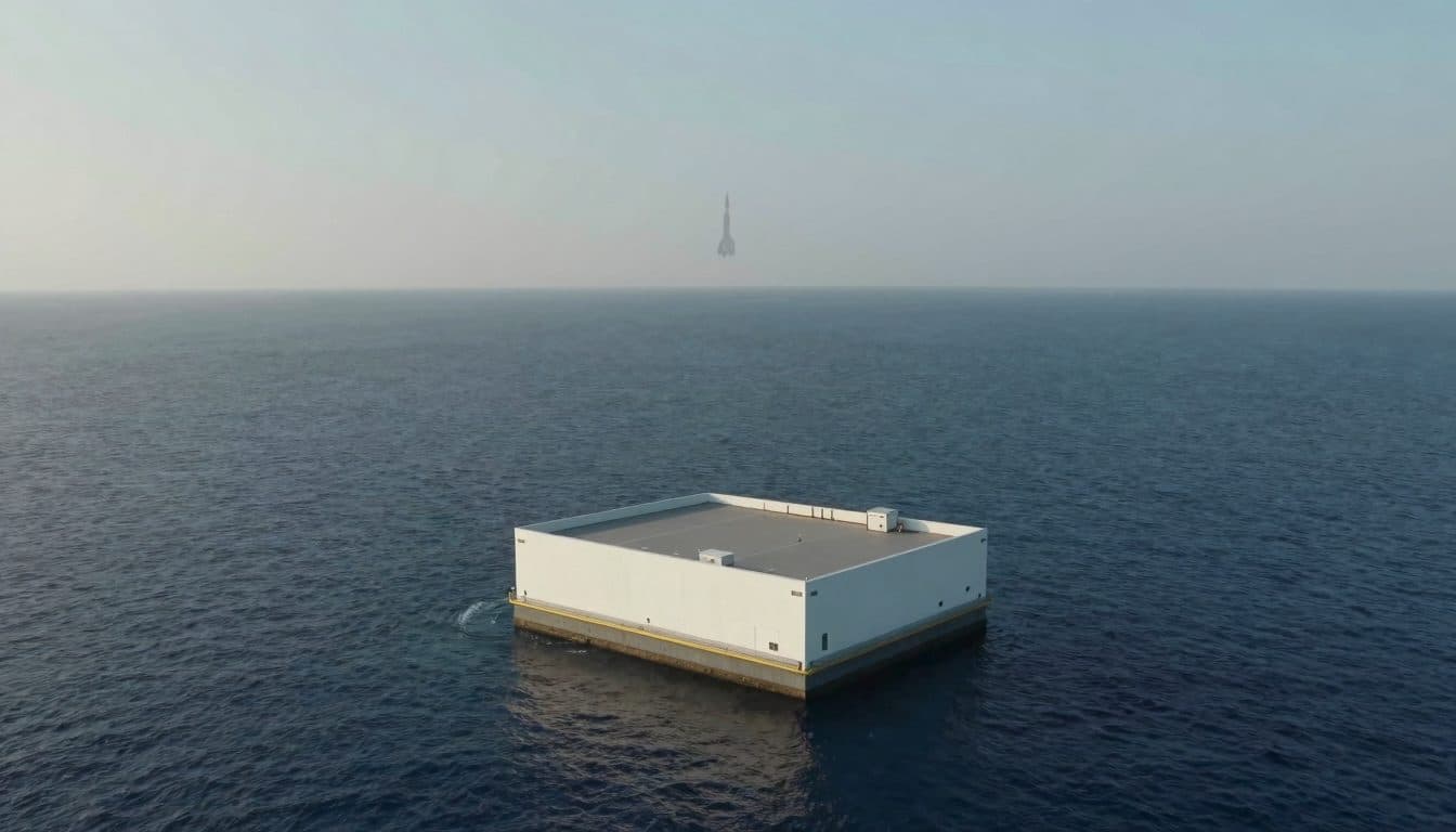 China lands booster of an orbital rocket on a sea platform for the first time