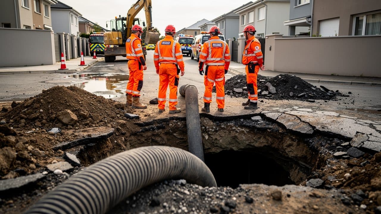 Dresden Fire Department Rescues Belgian Shepherd from Underground Pipe