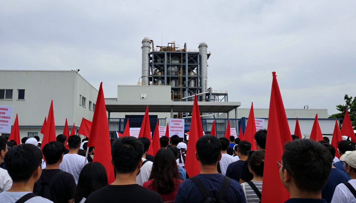 Mercedes Employees Demonstrate Nationwide Against Intensified Austerity Course