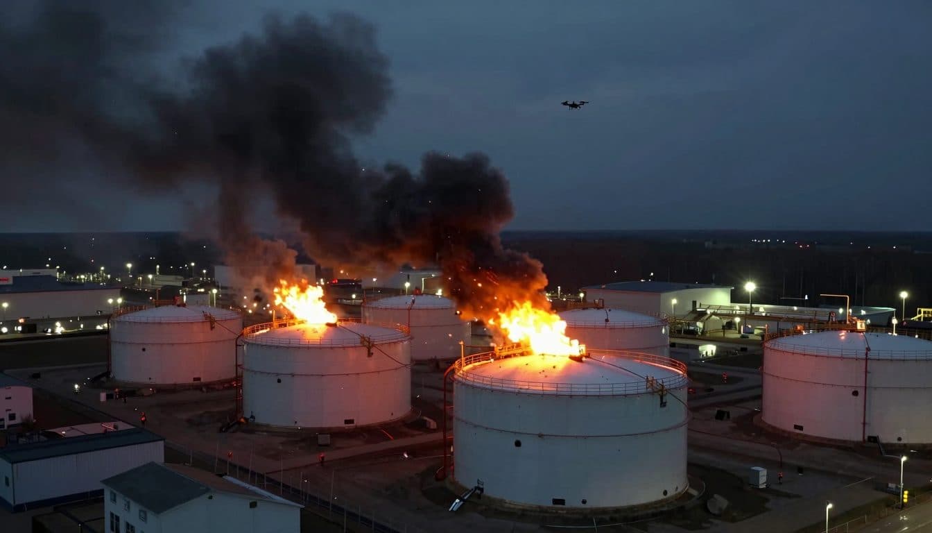 Ukraine strikes Russian oil tankers and oil depots far behind the front line with drones
