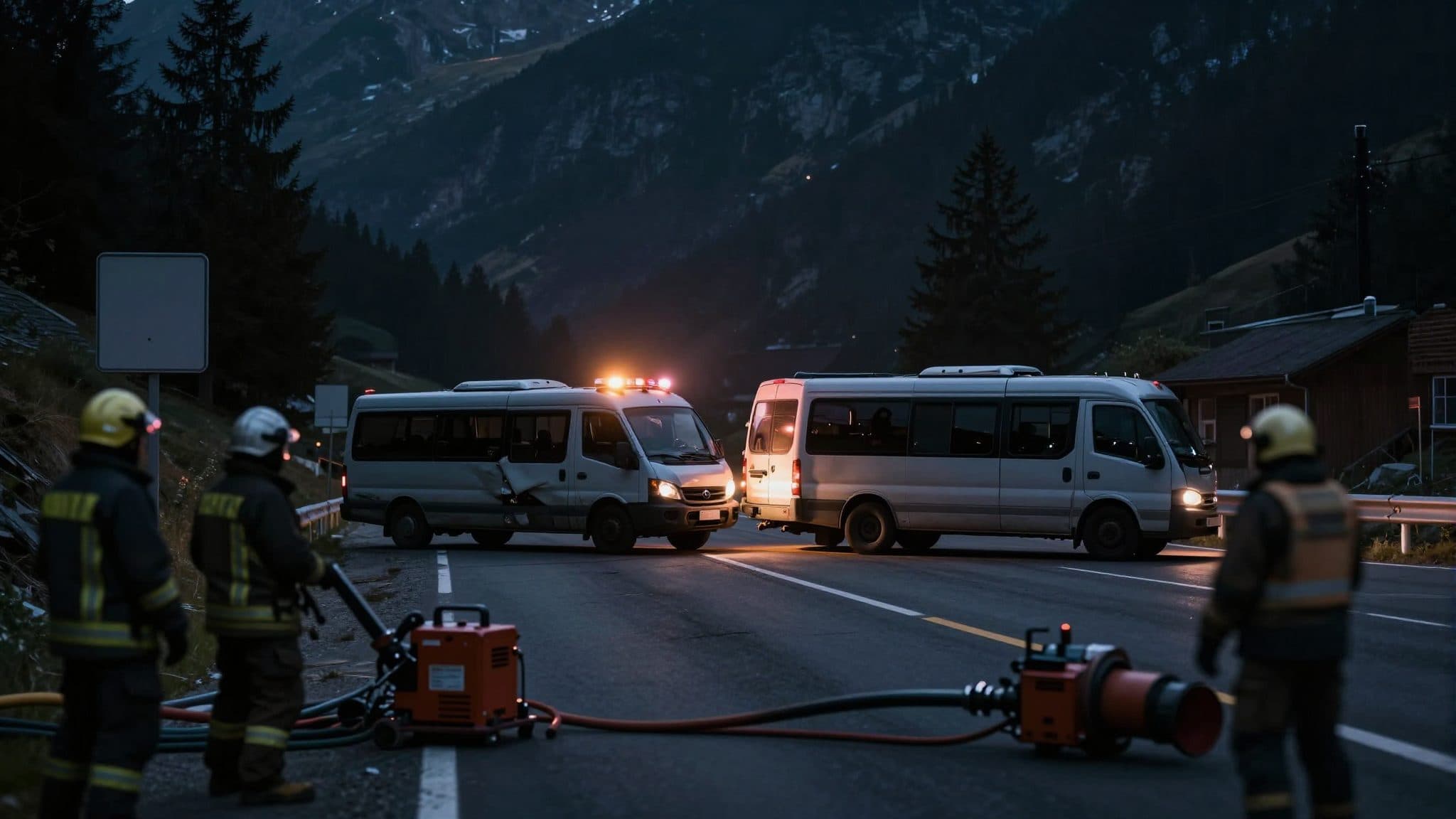 Serious Bus Accident in Piesendorf: One Dead and Seven Injured After Head-On Collision