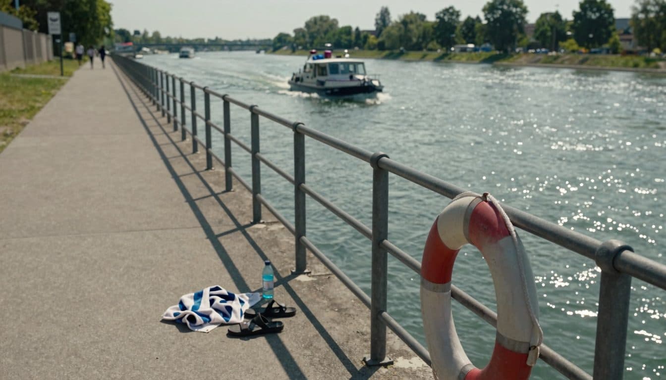 Three recovered dead after swimming accidents in the Rhine as heat draws bathers to dangerous waters