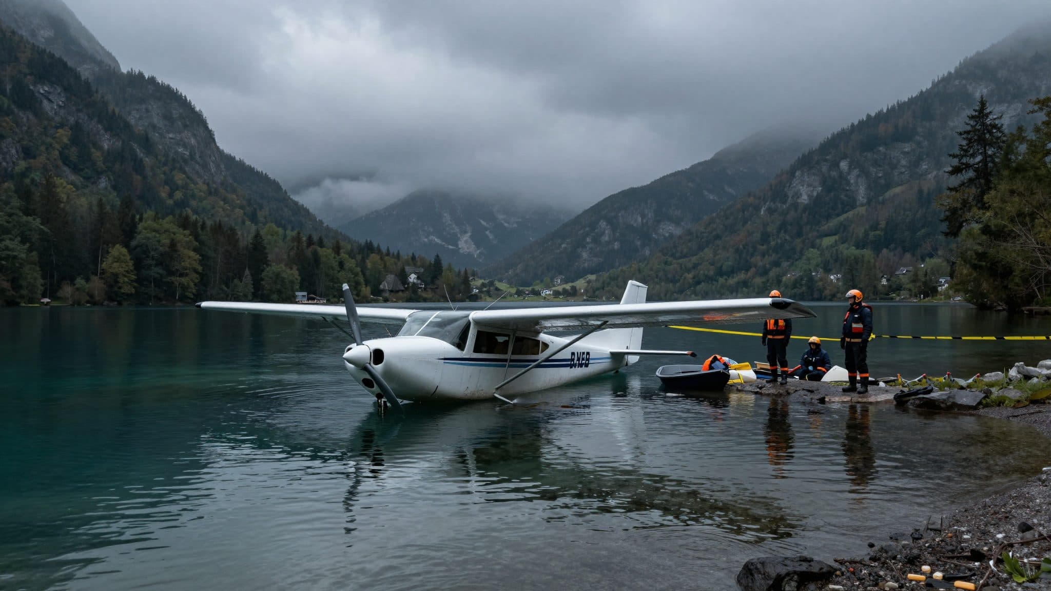 Small plane crashed in Lake Attersee: Police locate wreckage at great depth