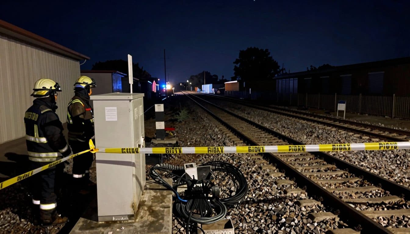 Suspected Arson Attack on Railway Line near Hamburg Halts Train Traffic