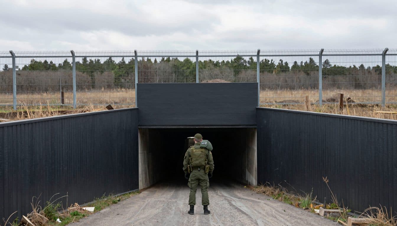 Latvia discovers tunnel beneath border fence to Belarus