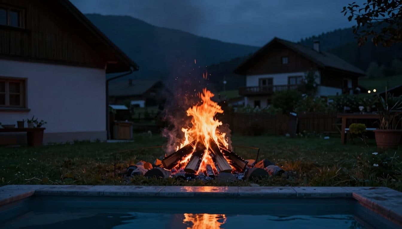 52-year-old sets himself on fire while grilling in the Mühlviertel and jumps into a pool