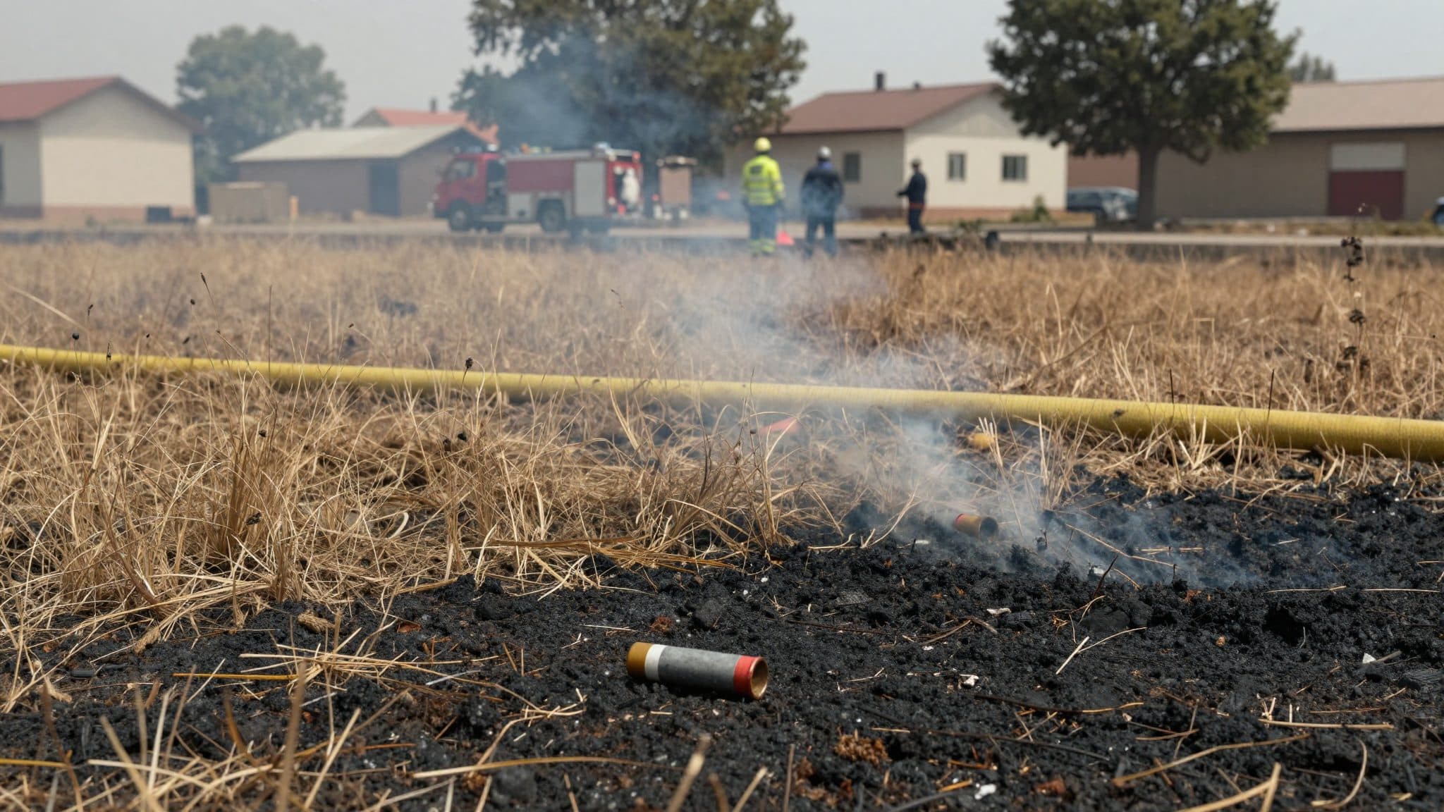 15-year-old from the district of Urfahr-Umgebung sets meadow on fire in St. Georgen an der Gusen with pyrotechnics