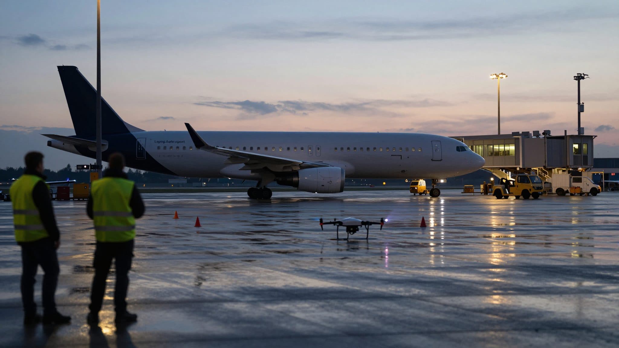 Explosive drone over Ukrainian aircraft at Leipzig Airport