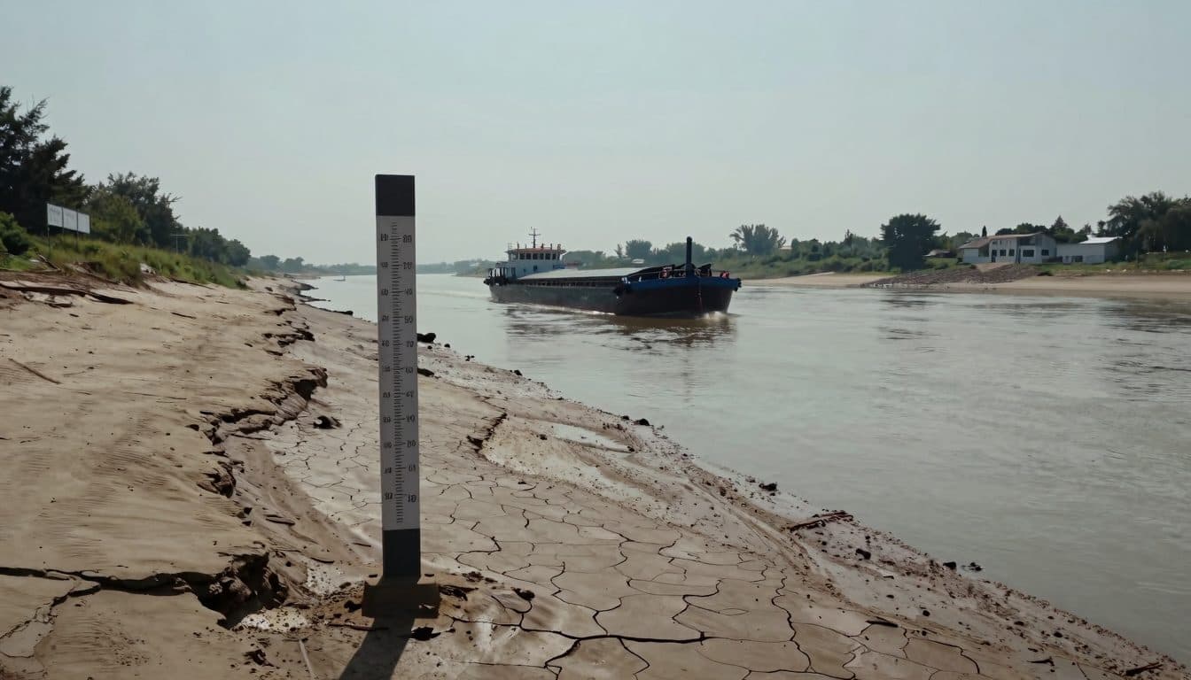 Low Water on the Rhine, Elbe, and Danube: Inland Shipping Must Reduce Cargo