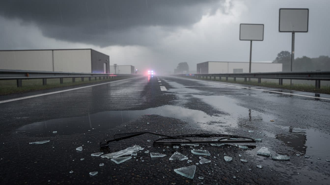 Two Killed in Head-On Collision as Severe Thunderstorms Sweep Southwest Germany