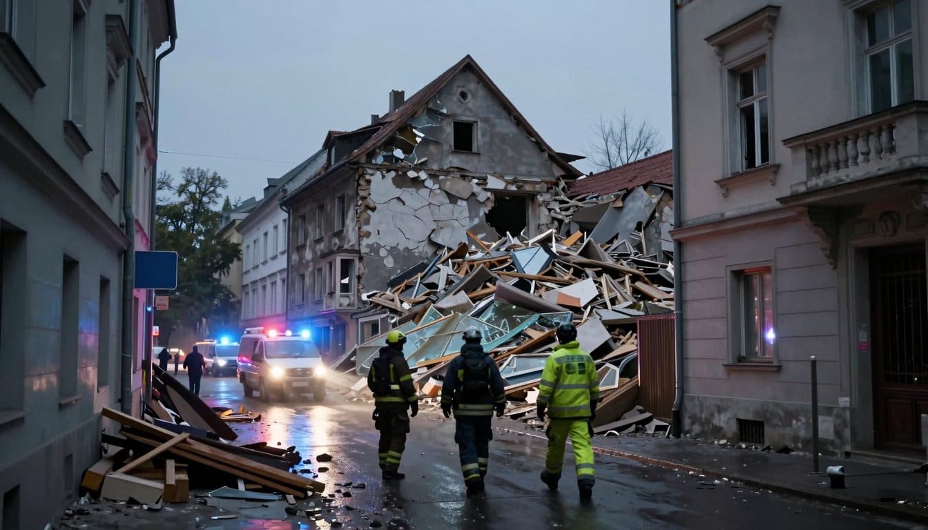 Gas explosion in Vienna destroys residential building – ten injured, cause still unclear