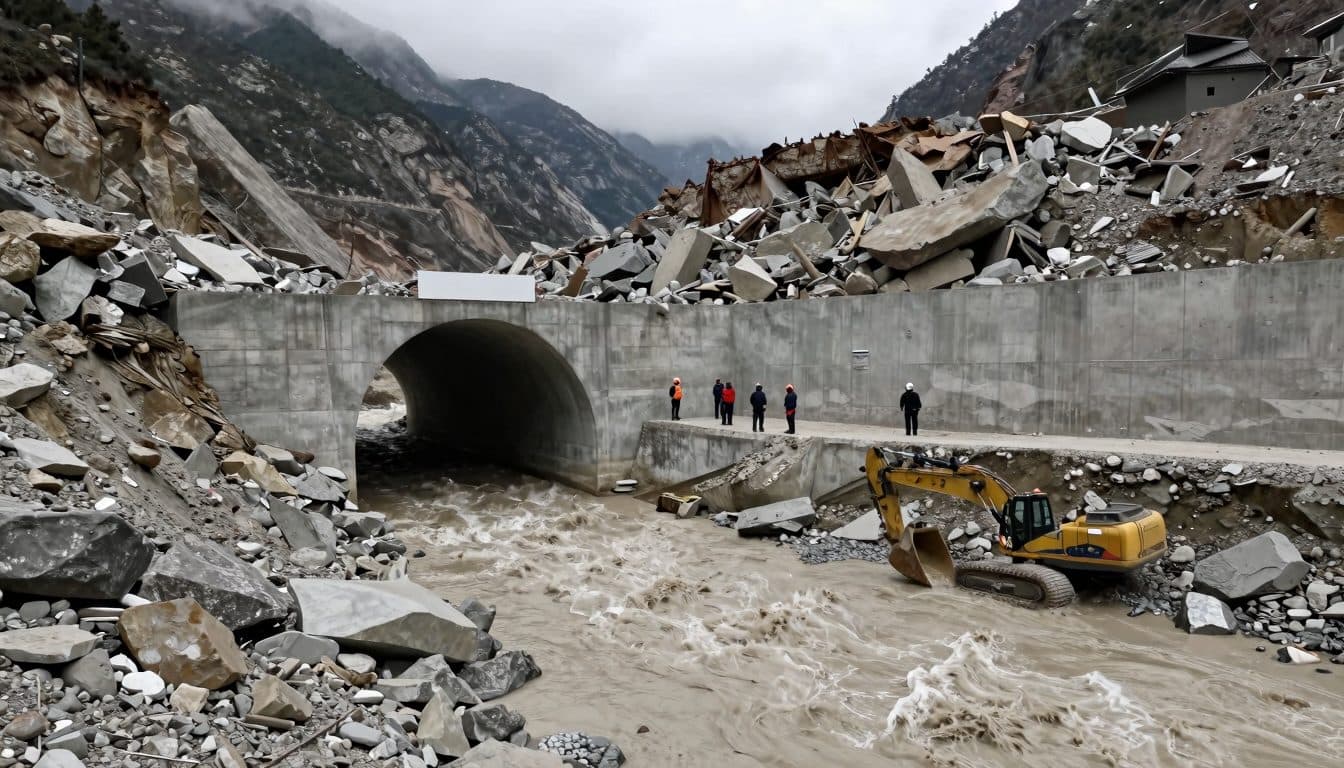 Two workers rescued alive from Nepal hydropower tunnel nine days after landslide