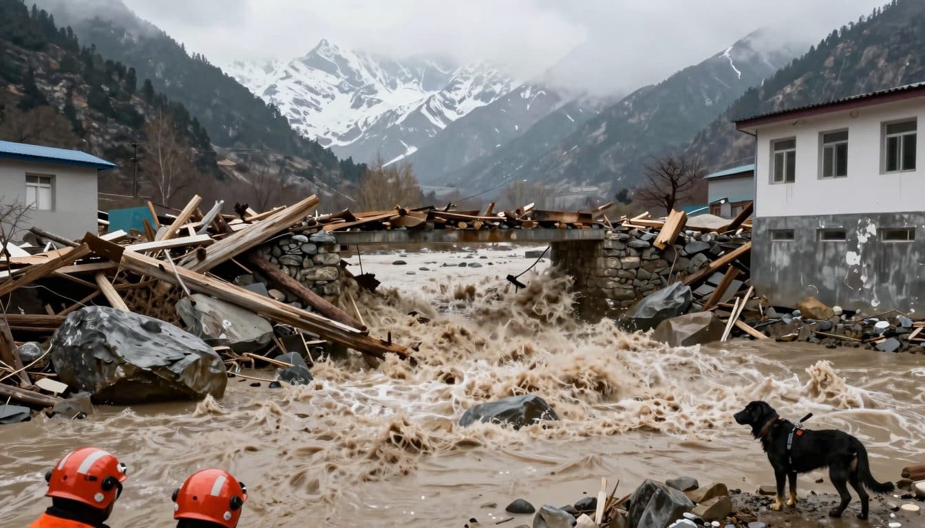 Flash flood along Himalayan border sweeps away villages in Nepal and Tibet
