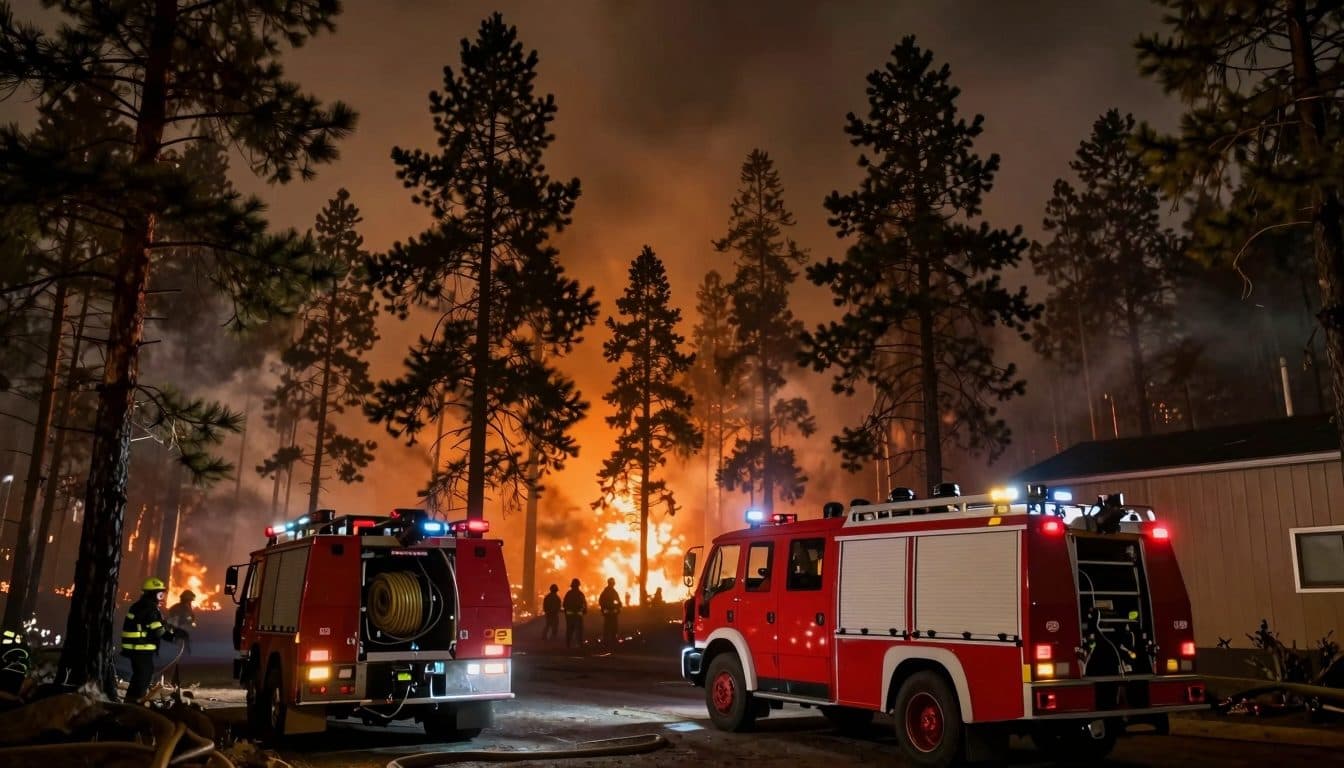 Forest Fire in Föhrenwald: Mödling Fire Department Supports Disaster Relief in St. Egyden