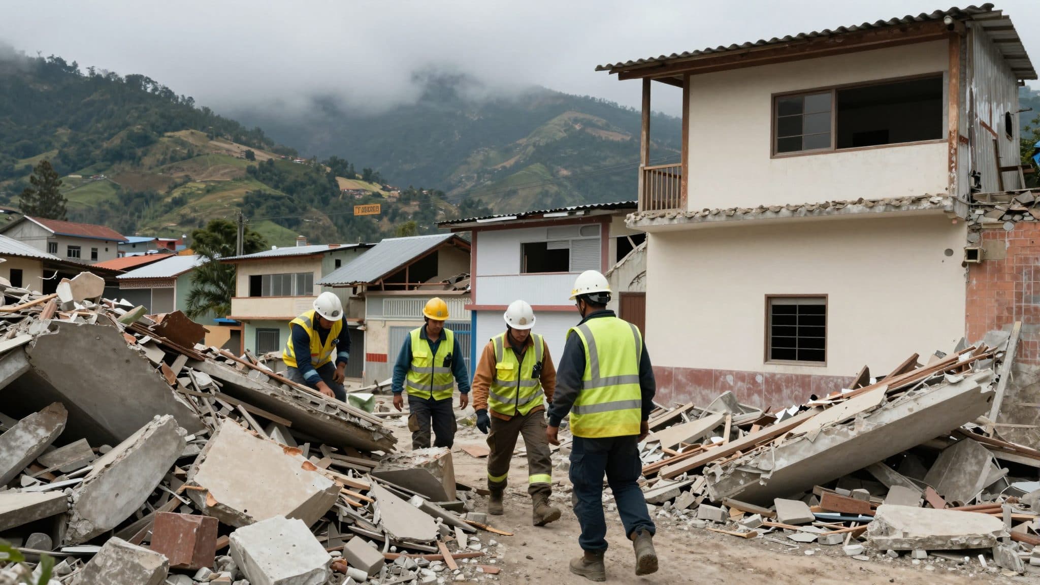 Colombian authorities search for missing people after powerful earthquake kills more than 100