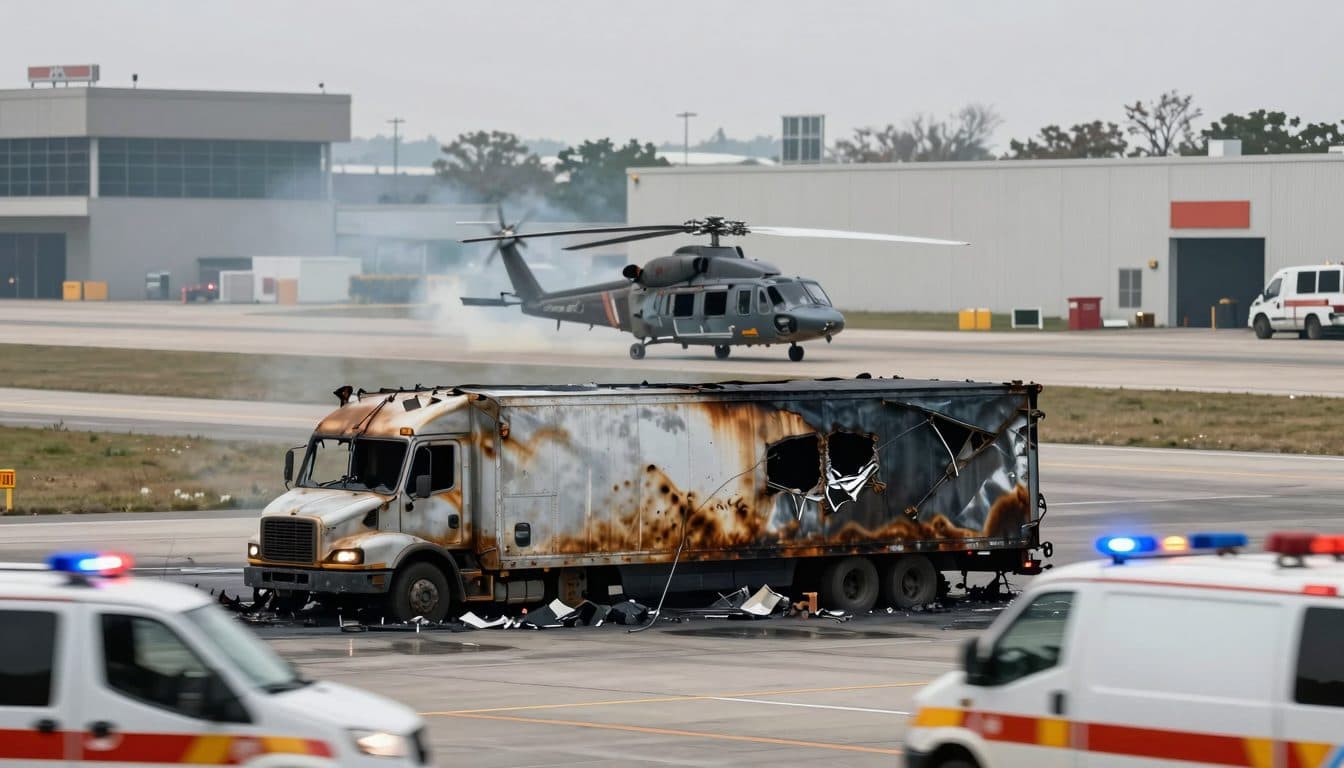 Gas explosion on airport grounds in Hörsching: Seven injured, two seriously injured flown to Vienna by helicopter