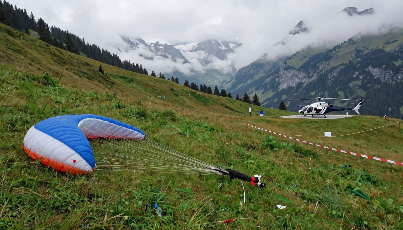 Paraglider pilot crashes in Fulpmes and is seriously injured