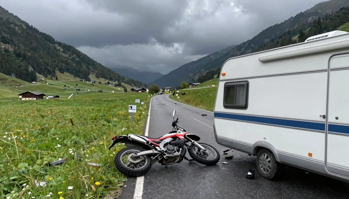 German man provides first aid after motorcycle accident in Carinthia and is injured himself