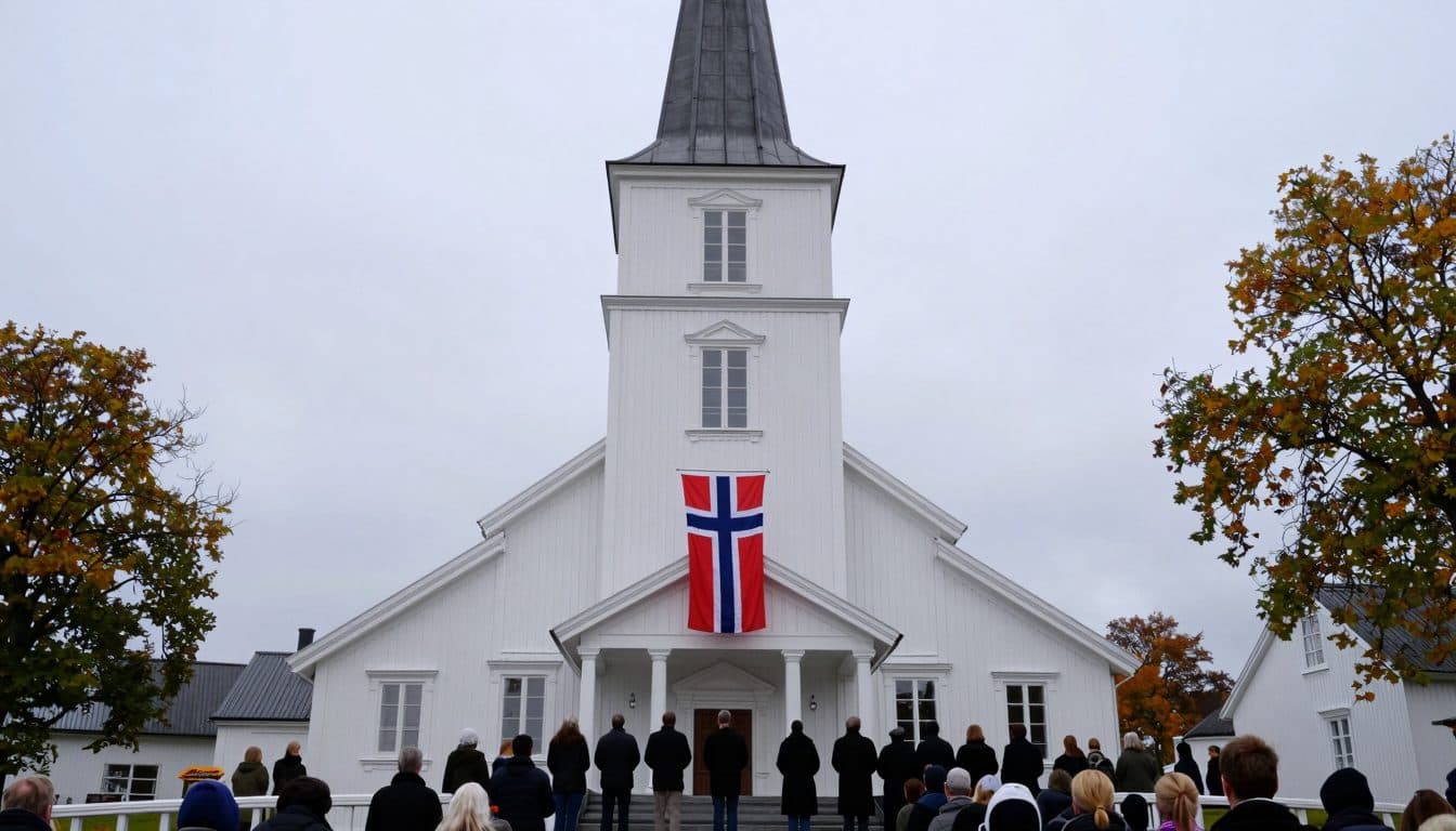 Mette-Marit receives coffin of late Norwegian King Harald V in Oslo