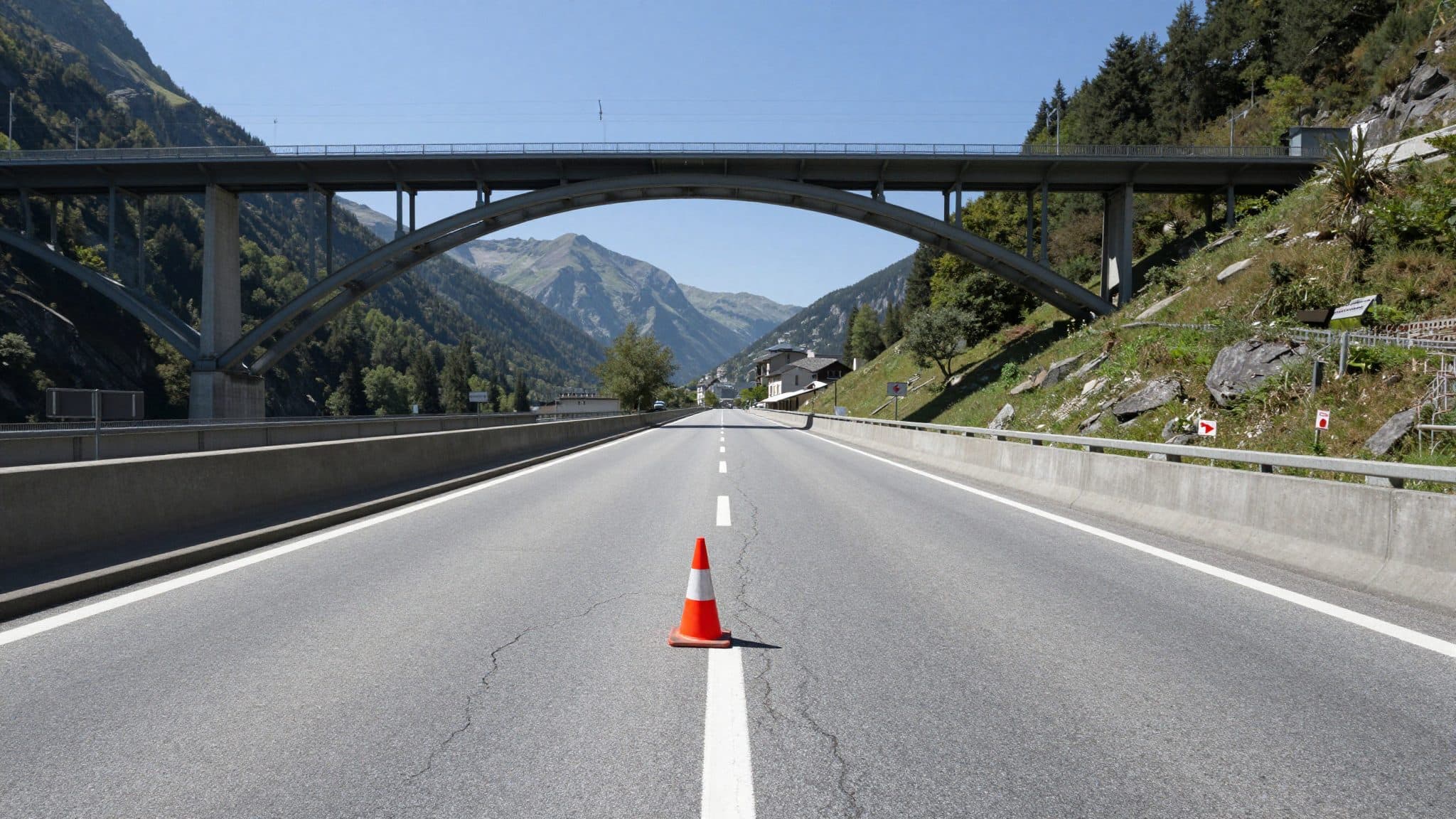 Heat Damage: Lane Closed on Europabrücke A13