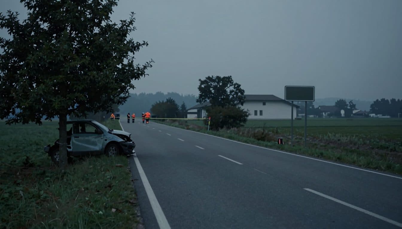 Female driver leaves road in Schlüßlberg and dies at the scene of the accident