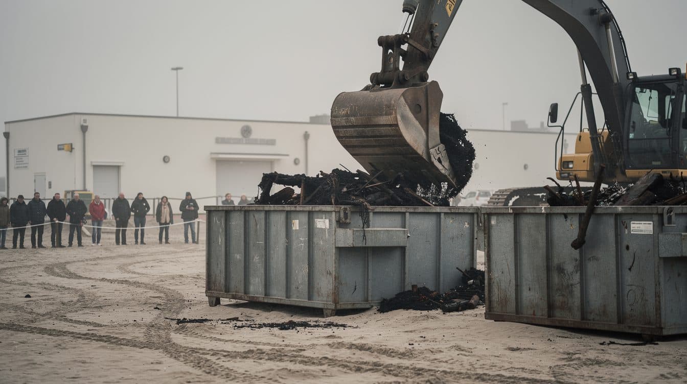 The sperm whale Timmy: remains transferred to a Danish factory after autopsy