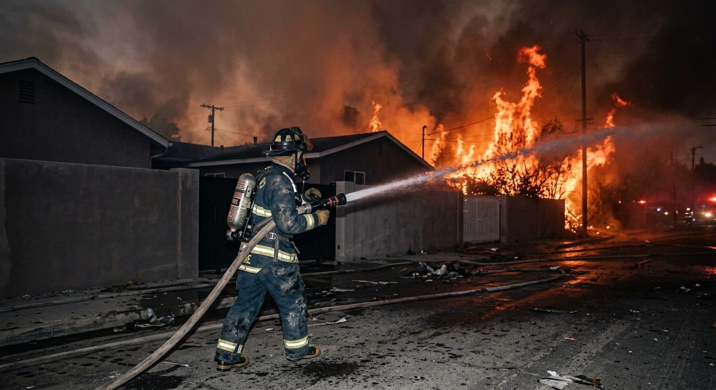 Two Major Wildfires Rage in Southern California, Prompting Mass Evacuations